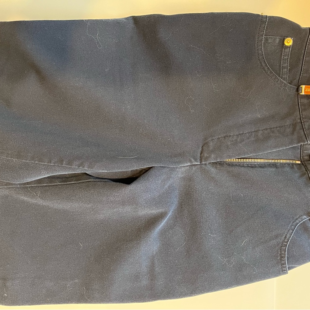 St. John Dark Blue Pants with Gold Accents